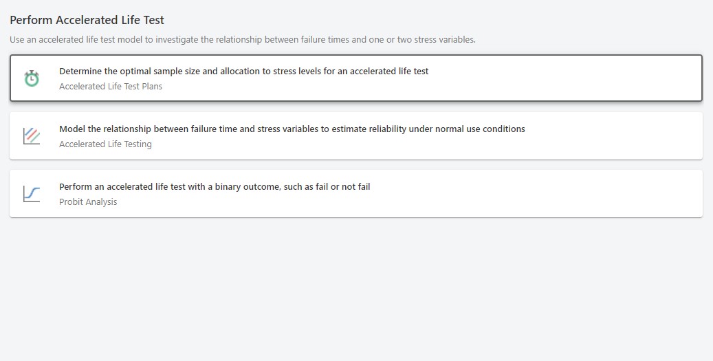 Perform Accelerated Life Test