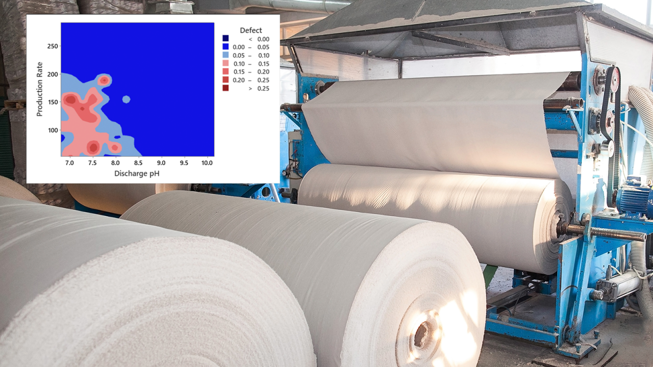 Usine de production de papier.